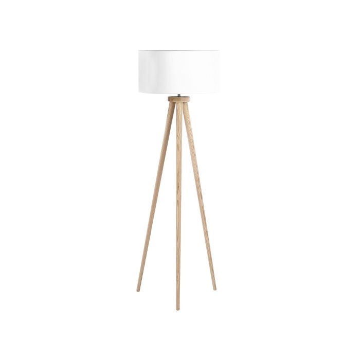 Wooden Tripod Floor Lamp White NITRA