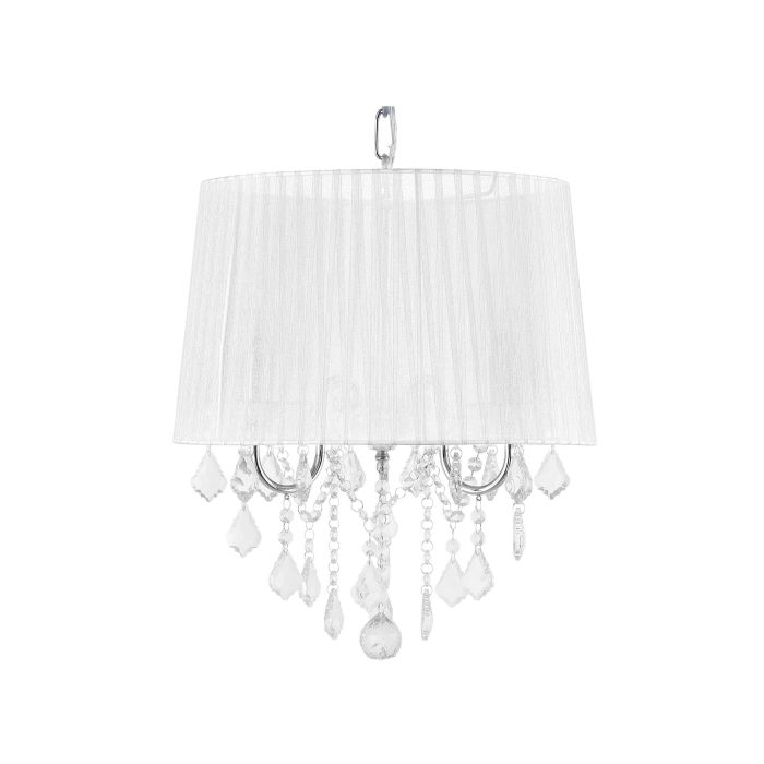 3 Light Chandelier White EVANS
