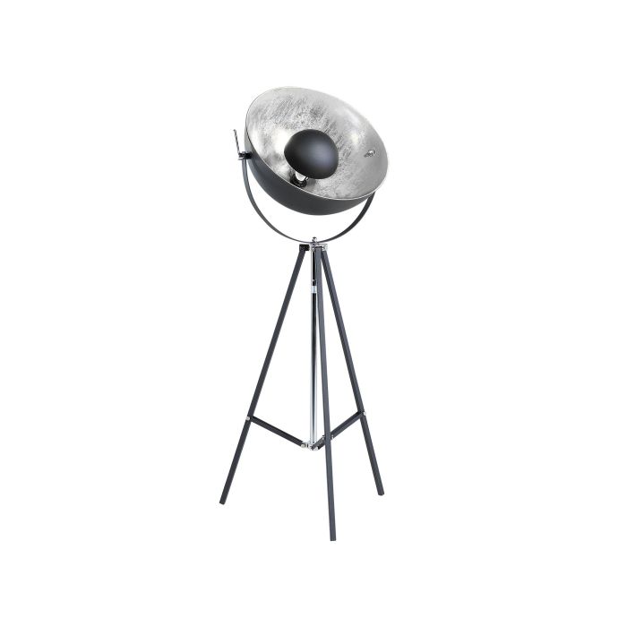 Metal Tripod Lamp Black and Silver THAMES II