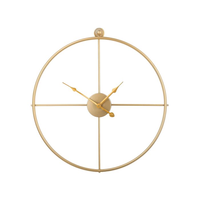 Iron Skeleton Wall Clock 50cm Gold