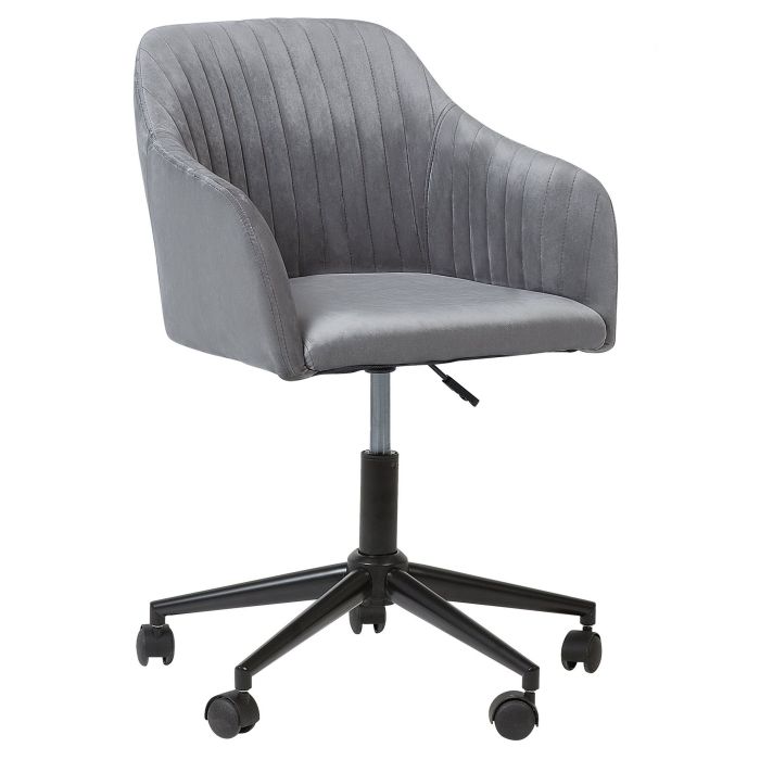 Velvet Desk Chair Grey VENICE