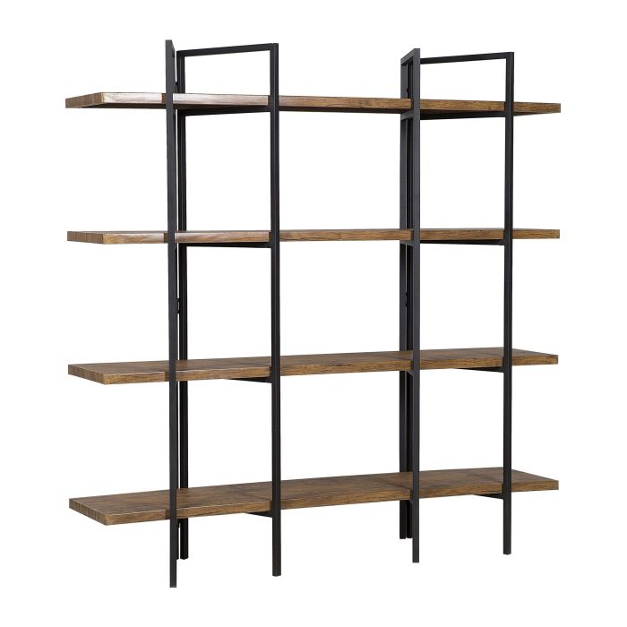 4 Tier Bookshelf Dark Wood COMPTON