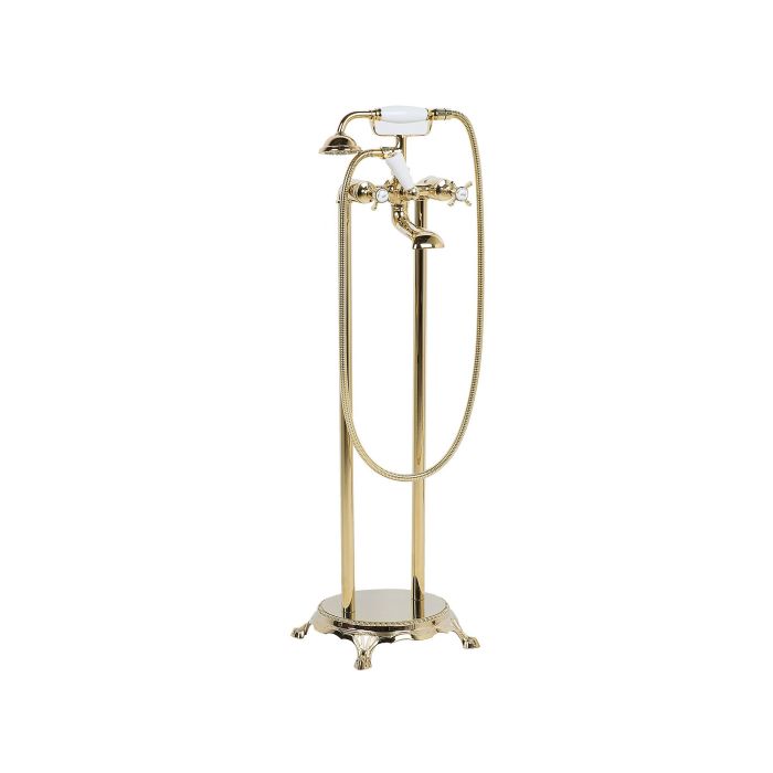 Freestanding Bath Mixer Tap Gold HEBBE