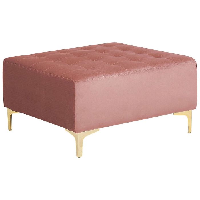 Velvet Ottoman Pink ABERDEEN