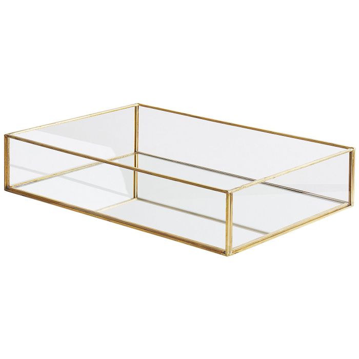 Mirrored Decorative Tray Gold