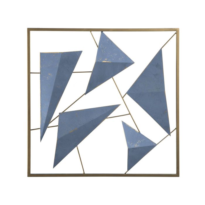 Wall Decor Blue and Gold ZINC
