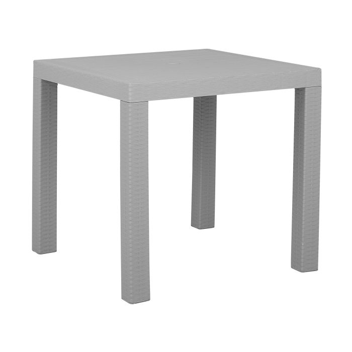Garden Dining Table 80 x 80 cm Light Grey FOSSANO