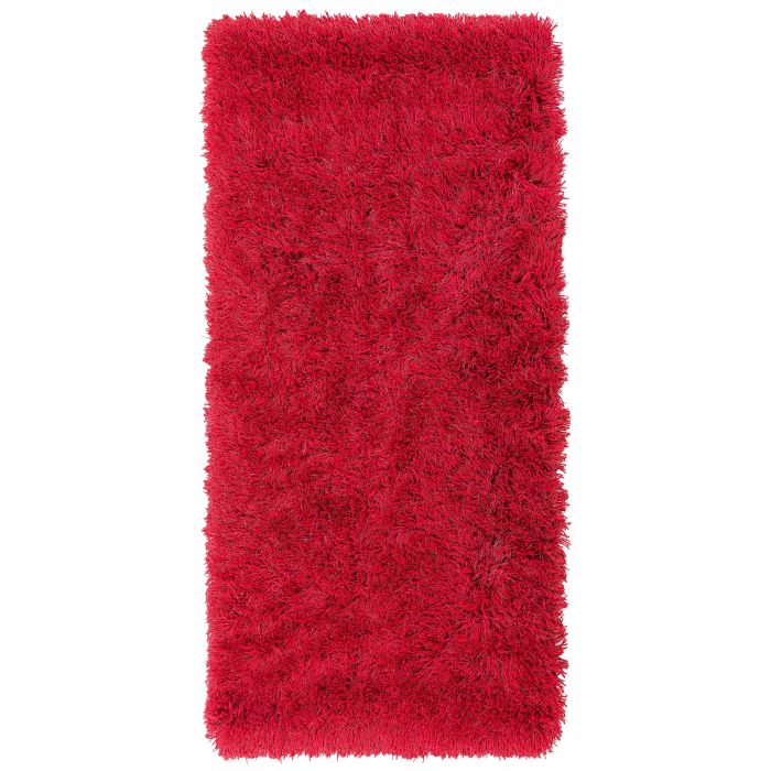 Shaggy Area Rug 80x150cm Red