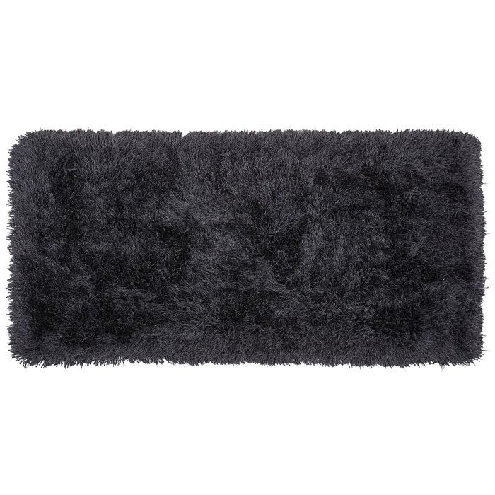 Shaggy Area Rug 80x150cm Black