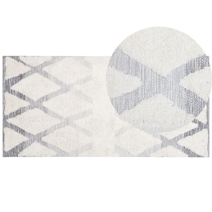 Shaggy Area Rug 80x150cm Beige and Grey