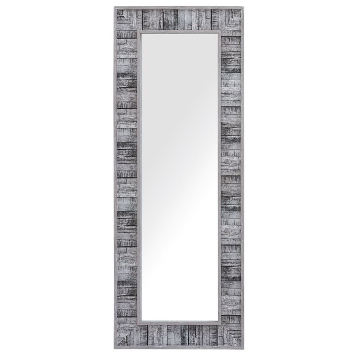 Wall Mirror 50x130cm Grey with White