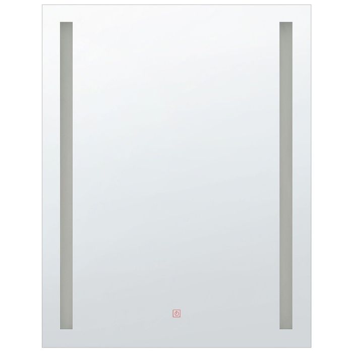 LED Wall Mirror 60x80cm Silver