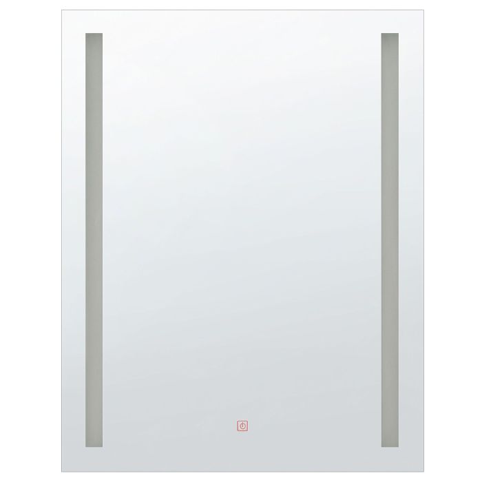 LED Wall Mirror 70x90cm Silver