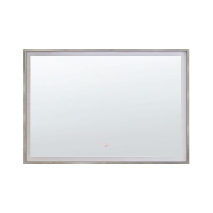 LED Wall Mirror 60x80cm Silver