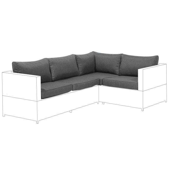 Outdoor Cushion Cover Set Grey AVOLA