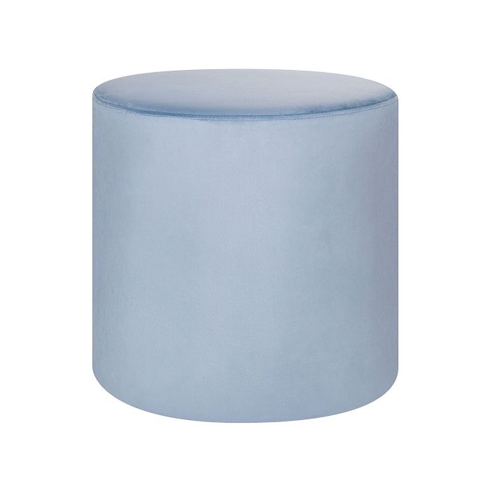 Velvet Pouffe Light Blue LOVETT
