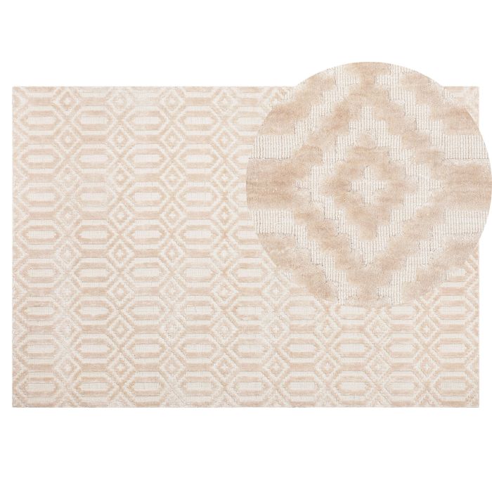 Viscose Rug 140x200cm Beige