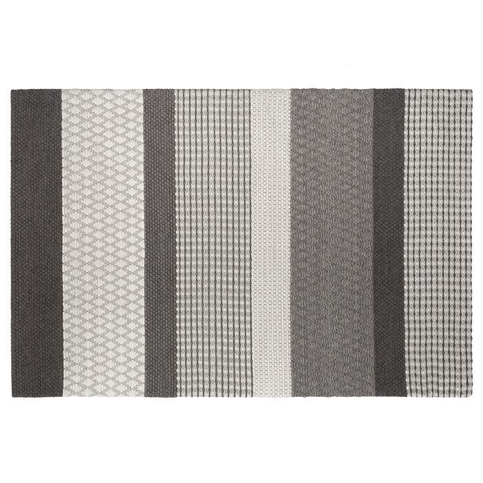 Wool Area Rug 140x200cm Grey