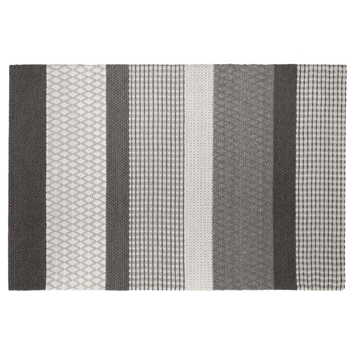 Wool Area Rug 160x230cm Grey