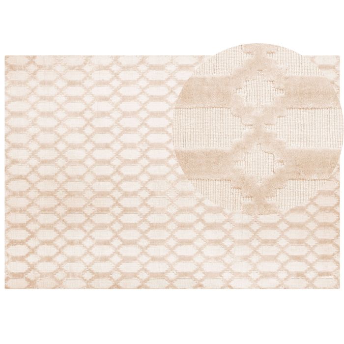 Viscose Rug 160x230cm Beige