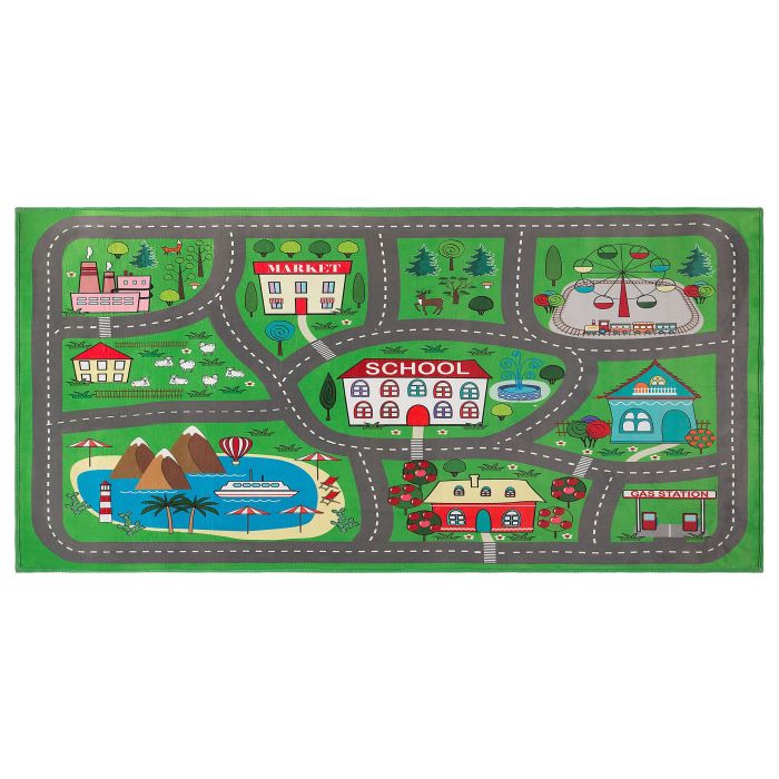 Kids Rug City Print 80x150cm