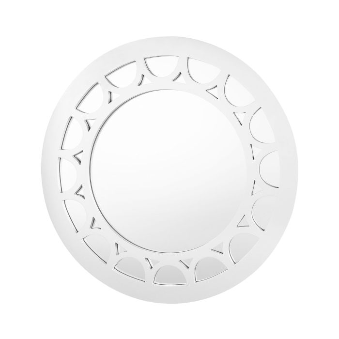 Round Wall Mirror 80cm Silver