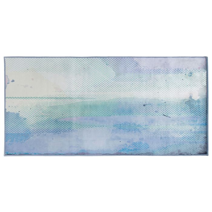 Area Rug 80x150cm Blue and Green