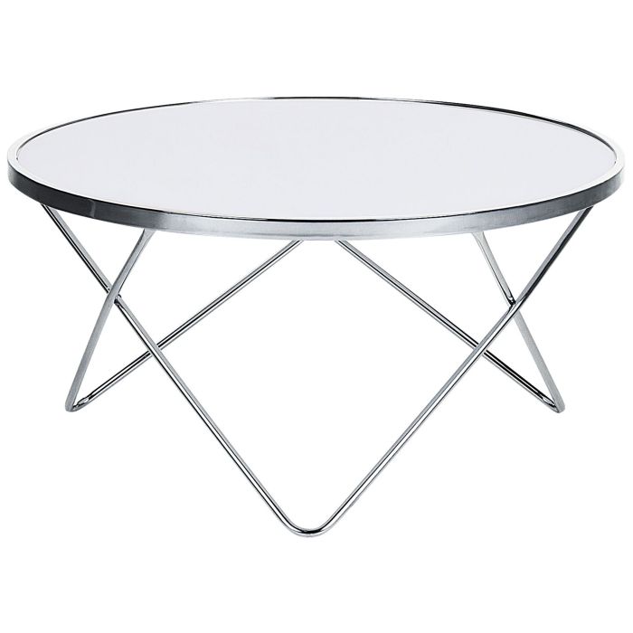 Coffee Table White with Silver MERIDIAN II