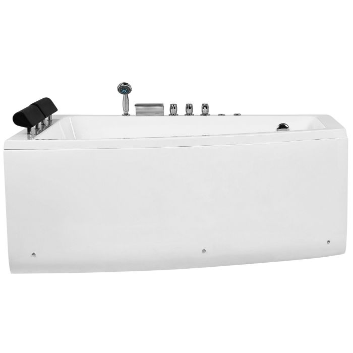 Right Hand Whirlpool Corner Bath 1820 x 1220 mm White SERRANA