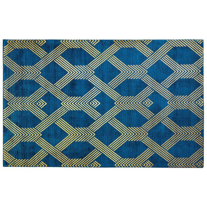 Viscose Rug 140x200cm Blue