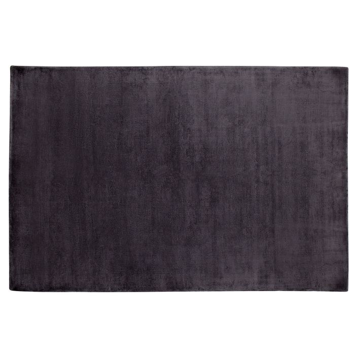 Viscose Area Rug 160x230cm Dark Grey