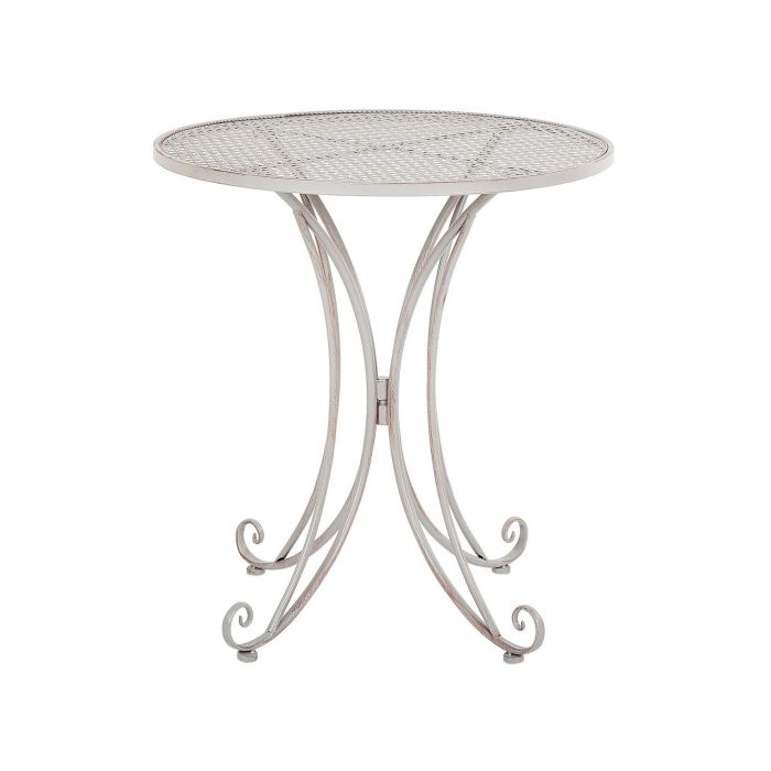 Metal Garden Bistro Table ø 71 cm Grey CILENTO