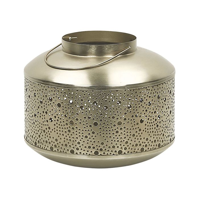 Iron Candle Lantern 22 cm Gold CORFU