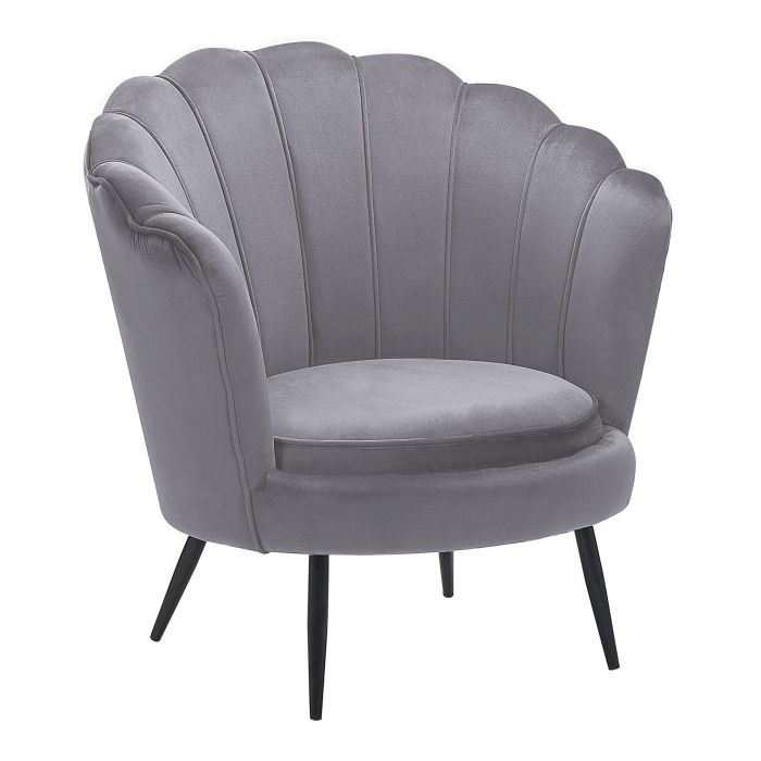 Velvet Armchair Grey LOVIKKA