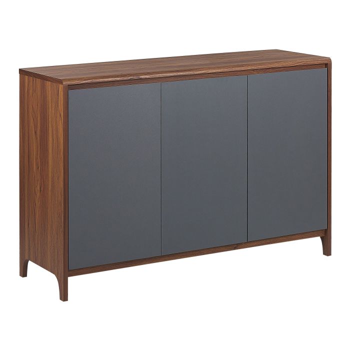 Sideboard Dark Wood with Grey MEDFORT