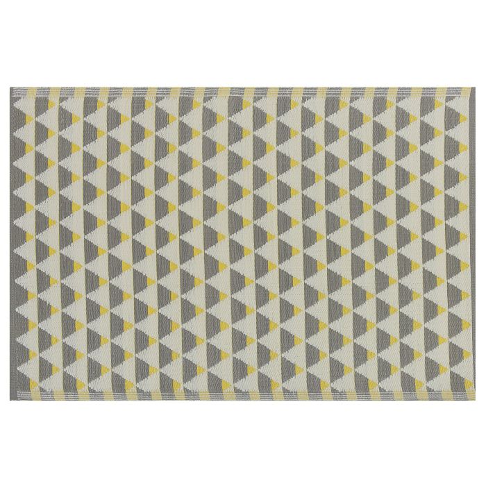 Outdoor Area Rug 120x180cm Grey and Yellow