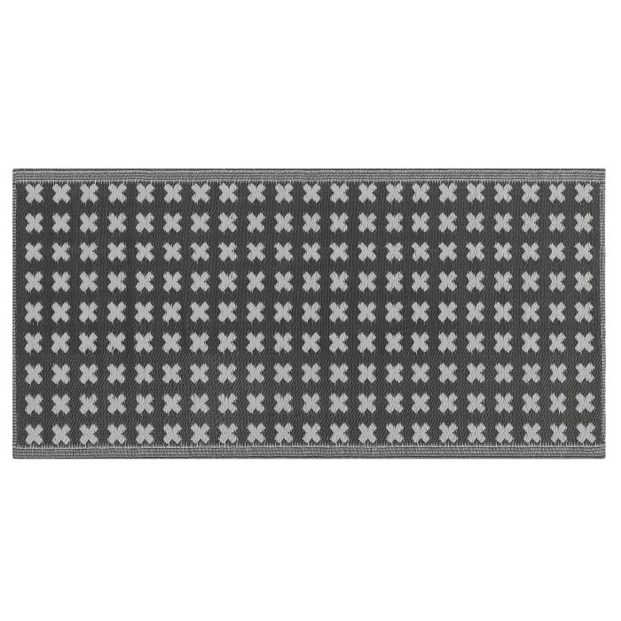 Outdoor Area Rug 90x180cm Black