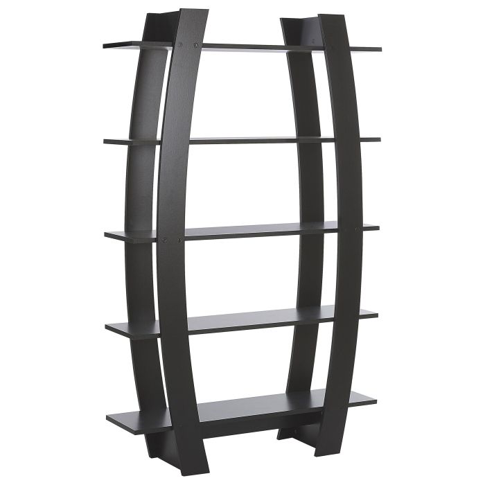 5 Tier Bookshelf Black KENER