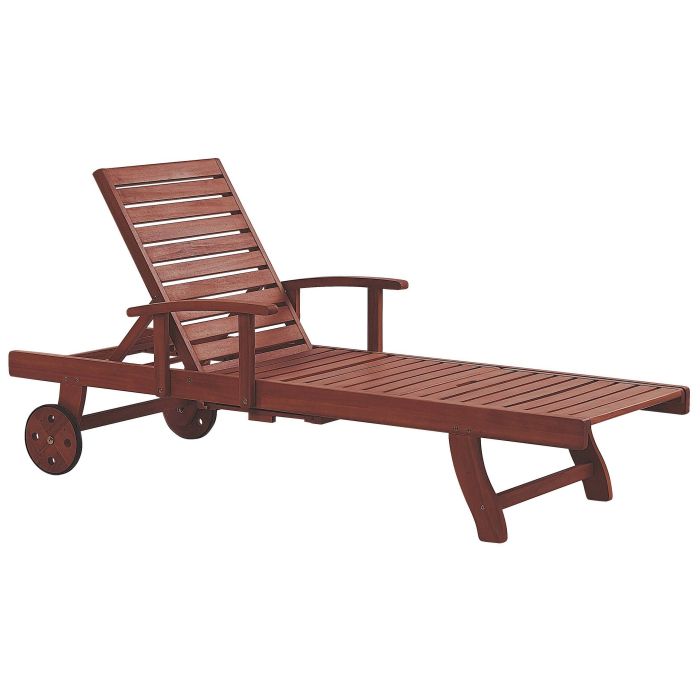 Acacia Wood Reclining Sun Lounger TOSCANA