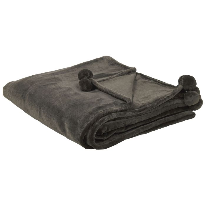 Blanket 200 x 220 cm Grey TERKE