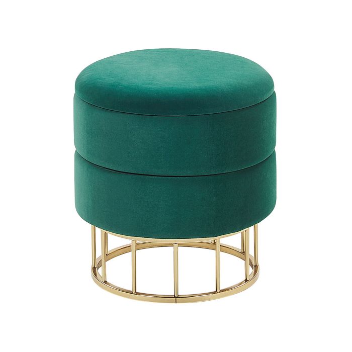 Storage Pouffe Dark Green ELGIN