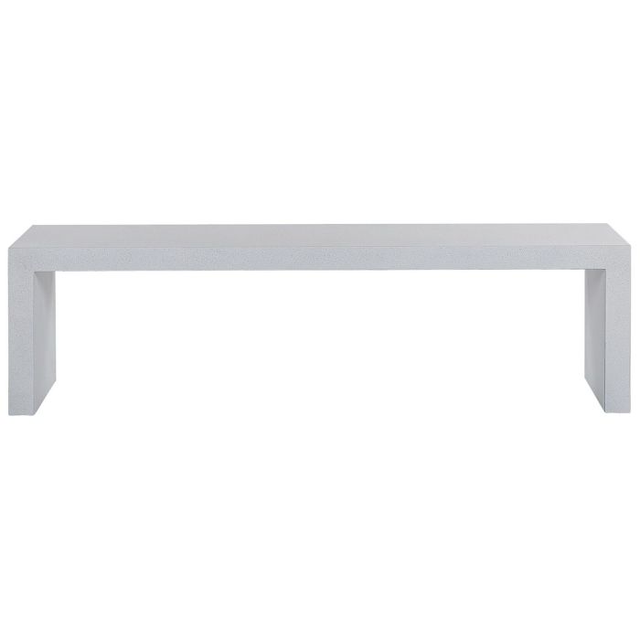 Concrete Outdoor Bench White TARANTO