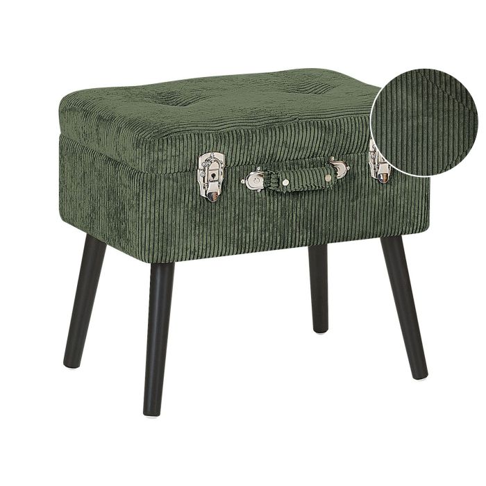 Corduroy Storage Stool Green MALLARD
