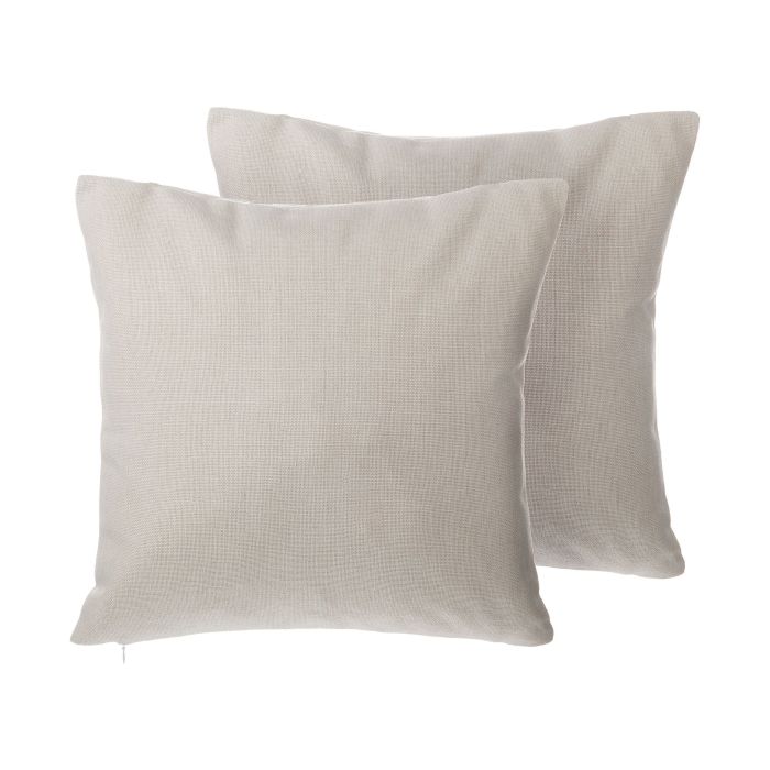 Set of 2 Studded Cushions 45x45cm Beige