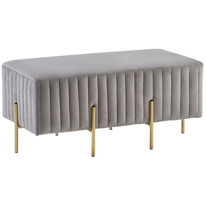 Velvet Bench Grey DAYTON