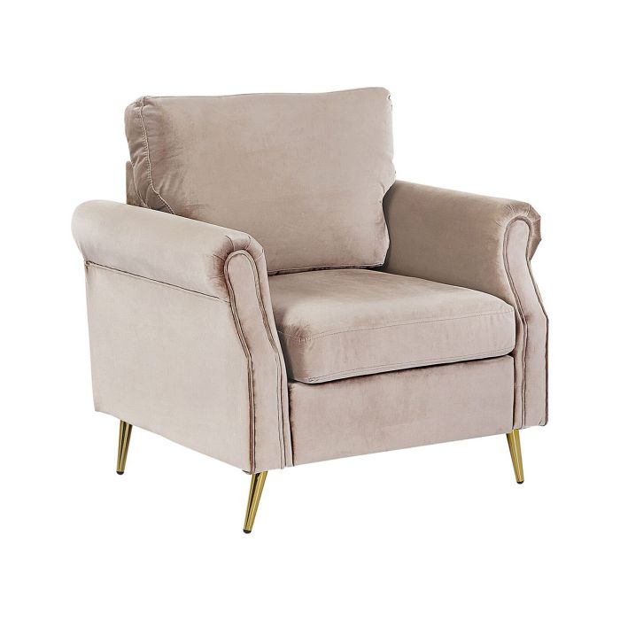 Velvet Armchair Taupe VIETAS
