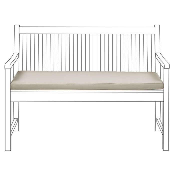 Bench Seat Pad Cushion 112 x 54 cm Taupe VIVARA