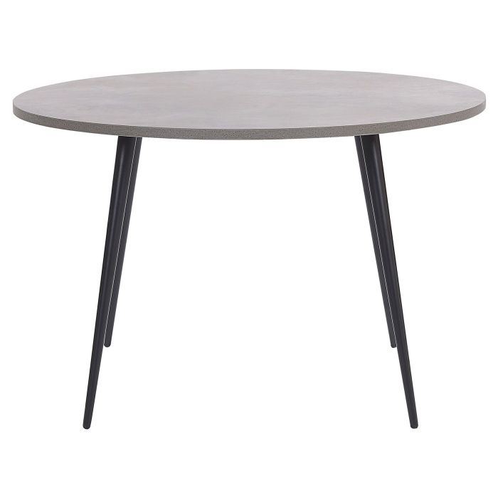 Round Dining Table ⌀ 120 cm Concrete Effect with Black ODEON
