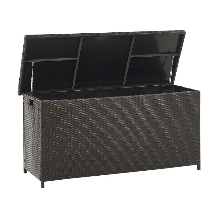 PE Rattan Storage Box 126 x 46 cm Brown MODENA