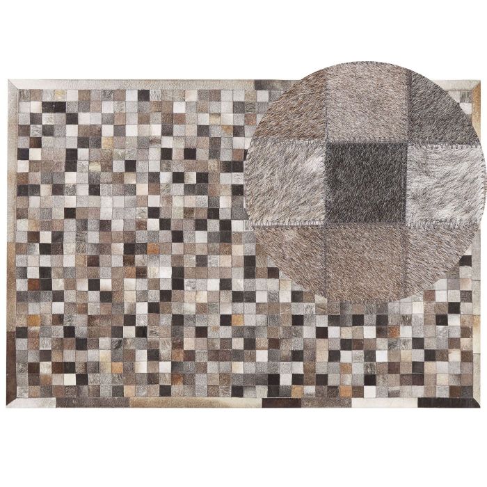 Cowhide Area Rug 160x230cm Multicolour